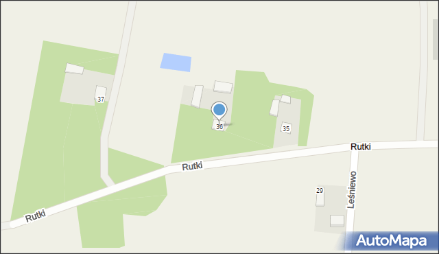 Rutki, Rutki, 36, mapa Rutki