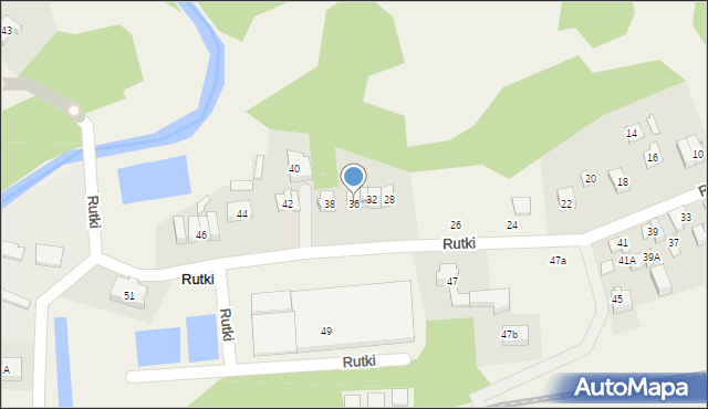 Rutki, Rutki, 36, mapa Rutki