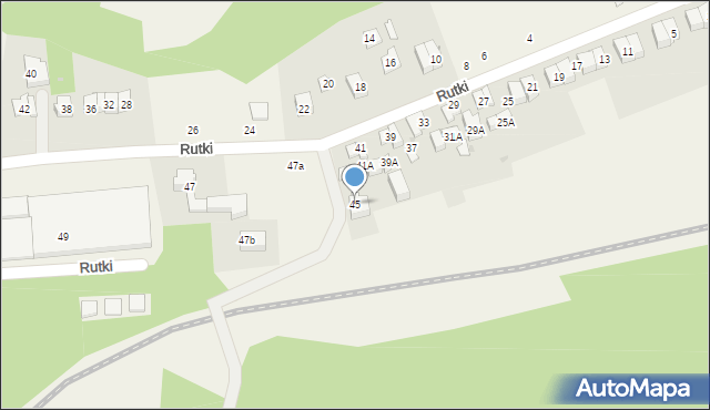 Rutki, Rutki, 45, mapa Rutki