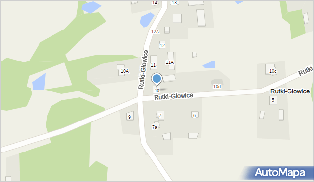Rutki-Głowice, Rutki-Głowice, 10, mapa Rutki-Głowice