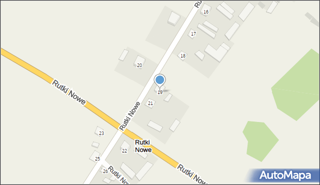 Rutki Nowe, Rutki Nowe, 19, mapa Rutki Nowe