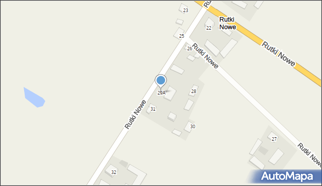 Rutki Nowe, Rutki Nowe, 29A, mapa Rutki Nowe