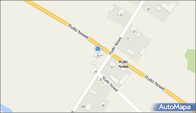 Rutki Nowe, Rutki Nowe, 23, mapa Rutki Nowe