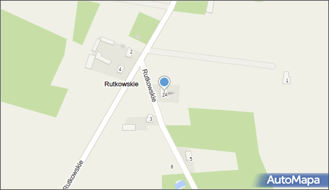 Rutkowskie, Rutkowskie, 1A, mapa Rutkowskie