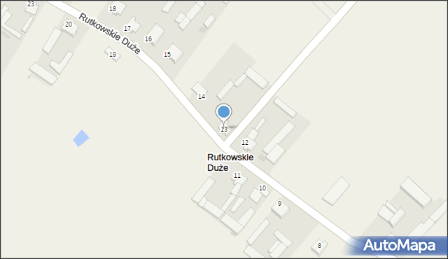 Rutkowskie Duże, Rutkowskie Duże, 13, mapa Rutkowskie Duże