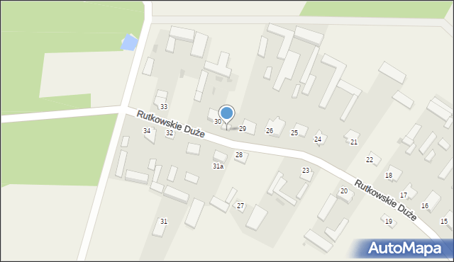 Rutkowskie Duże, Rutkowskie Duże, 30a, mapa Rutkowskie Duże