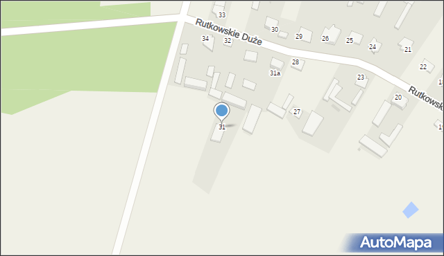 Rutkowskie Duże, Rutkowskie Duże, 31, mapa Rutkowskie Duże