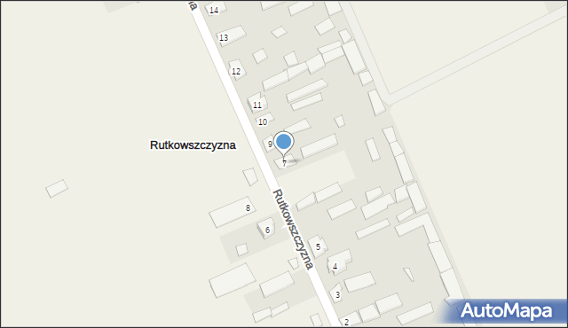 Rutkowszczyzna, Rutkowszczyzna, 7, mapa Rutkowszczyzna