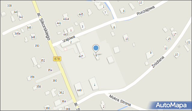 Rzeszów, Ruczajowa, 4, mapa Rzeszów