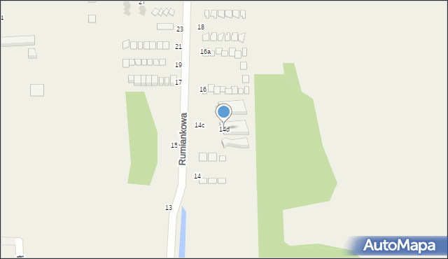 Sarbinowo, Rumiankowa, 14d, mapa Sarbinowo