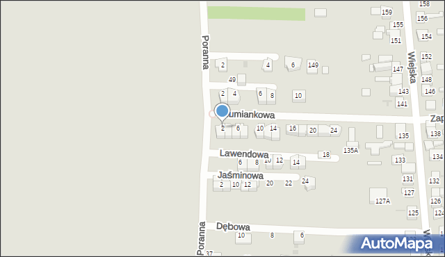 Siemianowice Śląskie, Rumiankowa, 2, mapa Siemianowice Śląskie