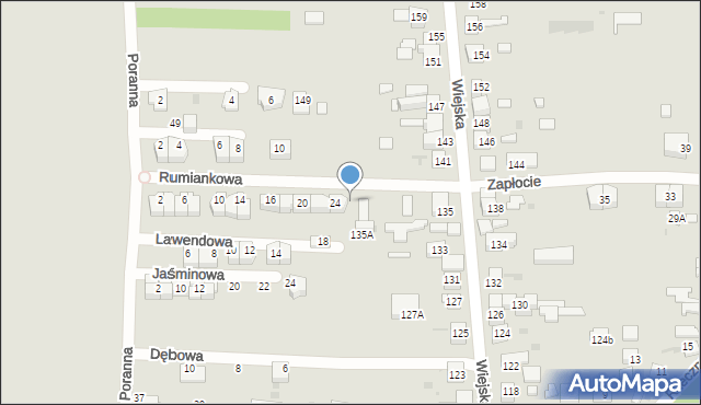 Siemianowice Śląskie, Rumiankowa, 26, mapa Siemianowice Śląskie