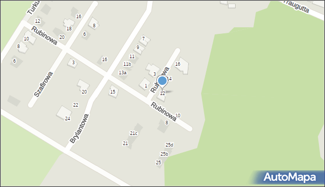 Siemianowice Śląskie, Rubinowa, 12, mapa Siemianowice Śląskie