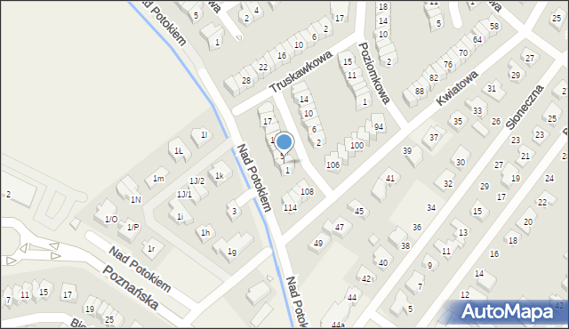 Skórzewo, Runa Leśnego, 3, mapa Skórzewo