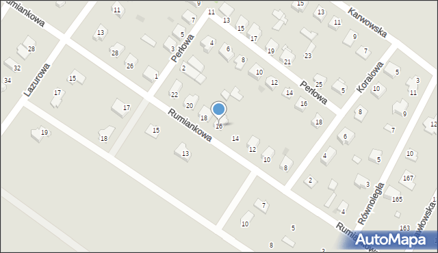 Sochaczew, Rumiankowa, 16, mapa Sochaczew