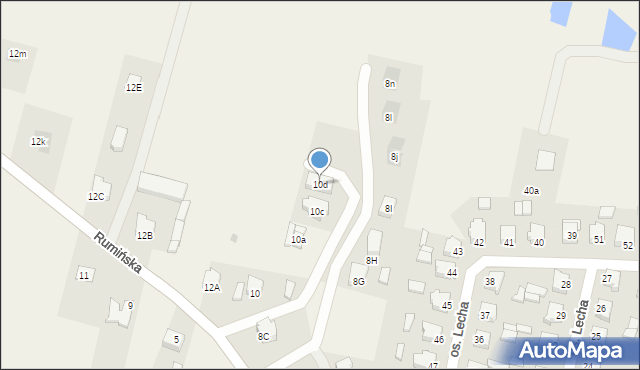 Stare Miasto, Rumińska, 10d, mapa Stare Miasto