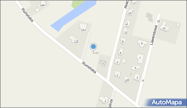 Stare Miasto, Rumińska, 12r, mapa Stare Miasto