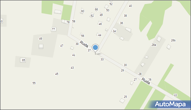 Starowola, Ruda, 35, mapa Starowola
