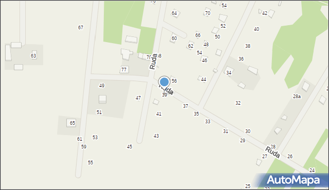 Starowola, Ruda, 39, mapa Starowola