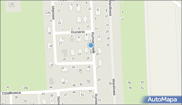 Świdnik, Rumiankowa, 16, mapa Świdnika