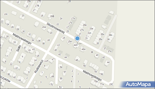 Świdnik, Rutkiewicz Wandy, 15B, mapa Świdnika