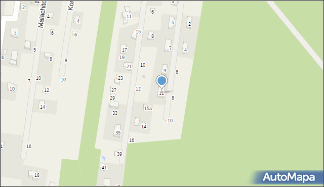 Swolszewice Duże, Rubinowa, 11, mapa Swolszewice Duże