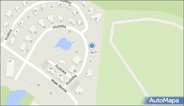 Szczecin, Rudzika, 6a, mapa Szczecina