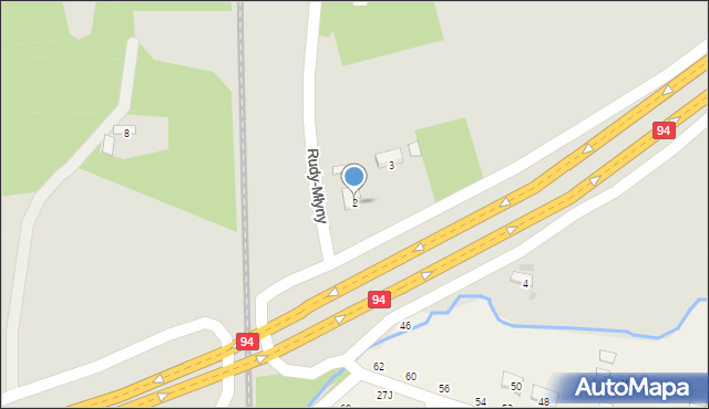 Tarnów, Rudy-Młyny, 2, mapa Tarnów