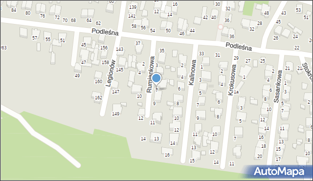 Tomaszów Mazowiecki, Rumiankowa, 7, mapa Tomaszów Mazowiecki