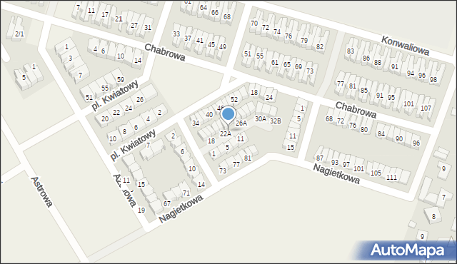 Tulce, Rumiankowa, 22B, mapa Tulce