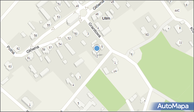Ulim, Rubinowa, 2, mapa Ulim
