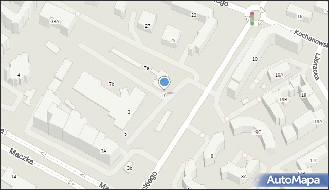 Warszawa, Rudnickiego Klemensa Stanisława, gen., 7, mapa Warszawy