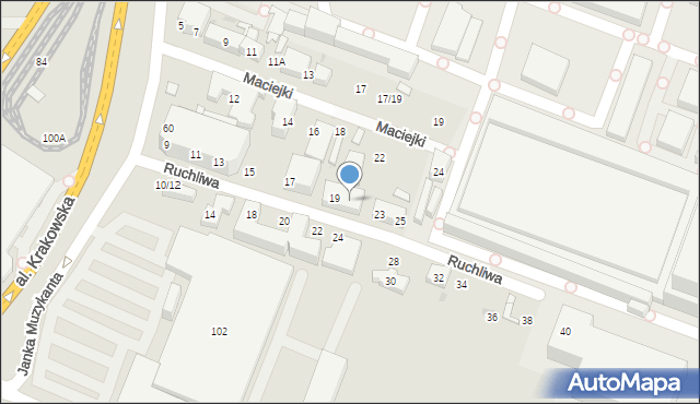 Warszawa, Ruchliwa, 21, mapa Warszawy