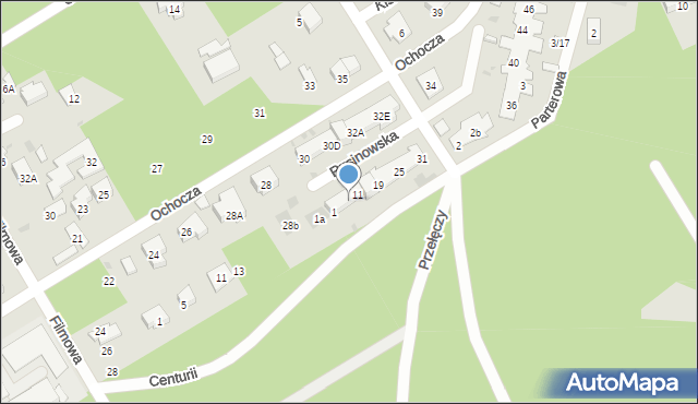 Warszawa, Rusinowska, 7, mapa Warszawy