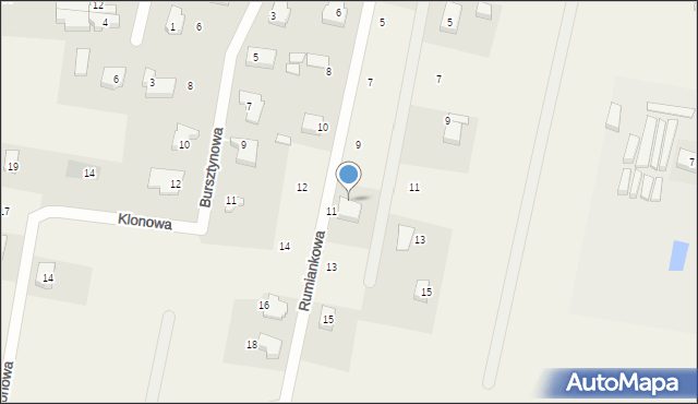 Wiślinka, Rumiankowa, 11A, mapa Wiślinka