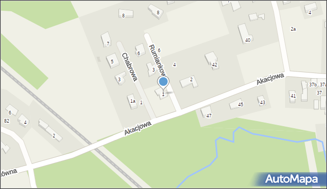 Włynkówko, Rumiankowa, 1, mapa Włynkówko