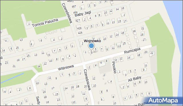 Wojnówko, Rumcajsa, 3, mapa Wojnówko