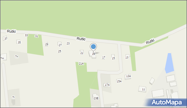 Wola Ducka, Rutki, 19, mapa Wola Ducka