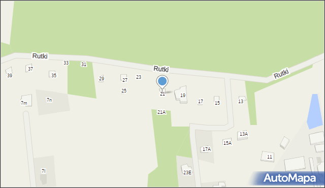 Wola Ducka, Rutki, 21, mapa Wola Ducka
