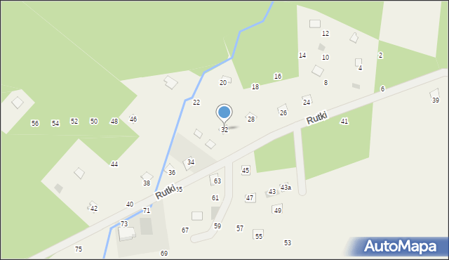 Wola Karczewska, Rutki, 32, mapa Wola Karczewska