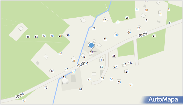 Wola Karczewska, Rutki, 34, mapa Wola Karczewska