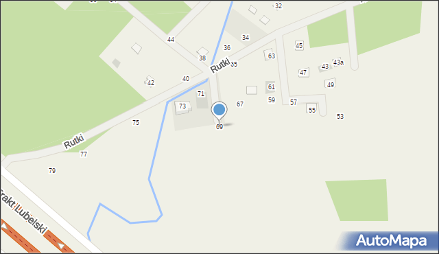 Wola Karczewska, Rutki, 69, mapa Wola Karczewska