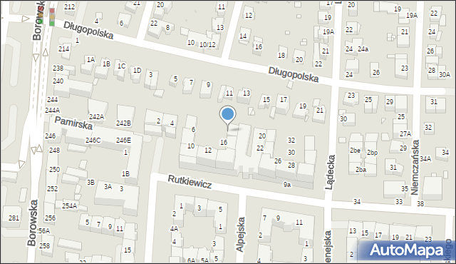 Wrocław, Rutkiewicz Wandy, 18, mapa Wrocławia