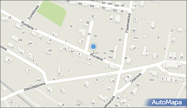 Wrocław, Ruciana, 3, mapa Wrocławia