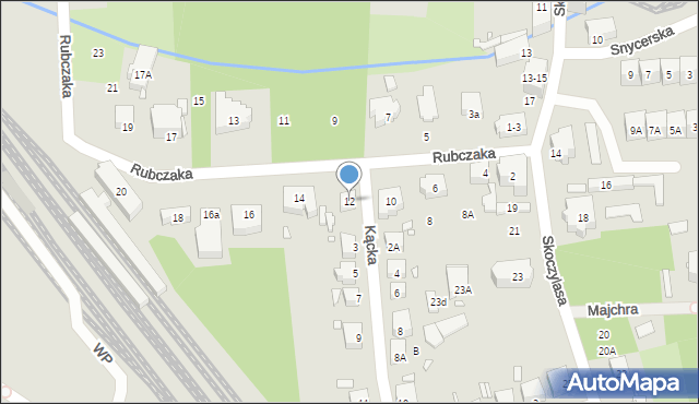 Wrocław, Rubczaka Jana, 12, mapa Wrocławia