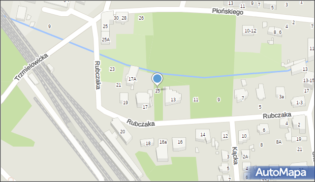 Wrocław, Rubczaka Jana, 15, mapa Wrocławia