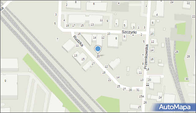 Wrocław, Rudzka, 10, mapa Wrocławia