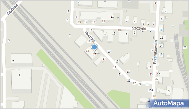 Wrocław, Rudzka, 15, mapa Wrocławia