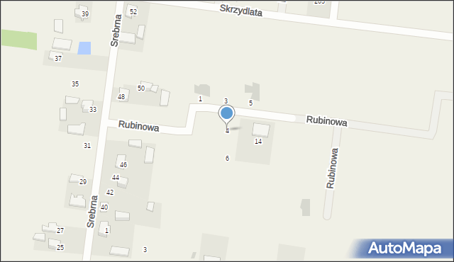 Wronowice, Rubinowa, 4, mapa Wronowice
