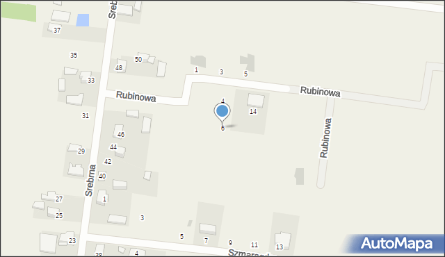Wronowice, Rubinowa, 6, mapa Wronowice